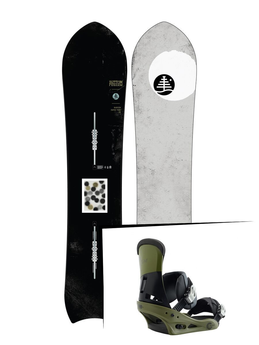 Set: Burton Family Tree Bottom Feeder 2019 + Burton Custom true grit - Bild 1