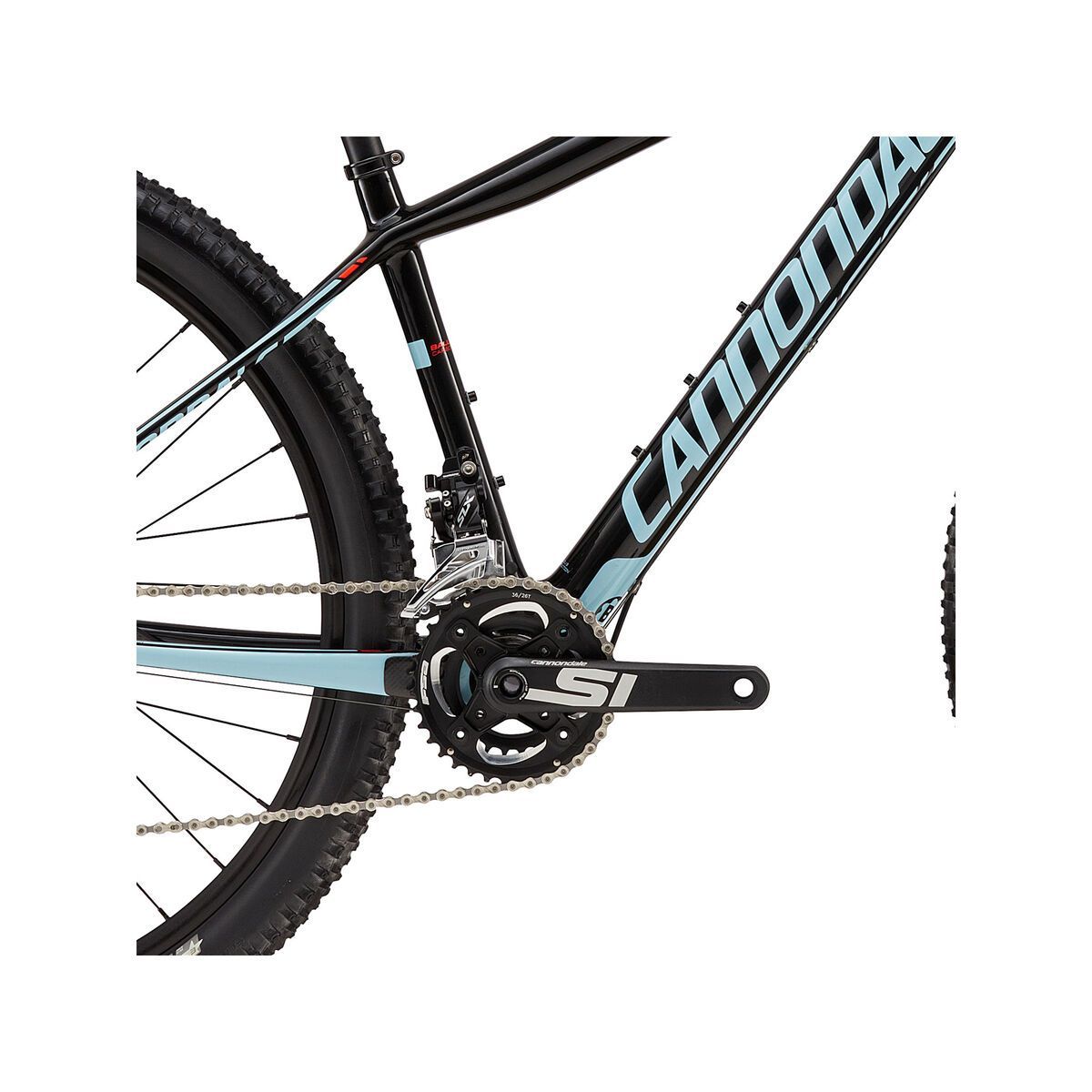Cannondale F-Si Carbon Women's 2, jet black w/ acid red and atmosphere blue, gloss - BLK - Bild 3