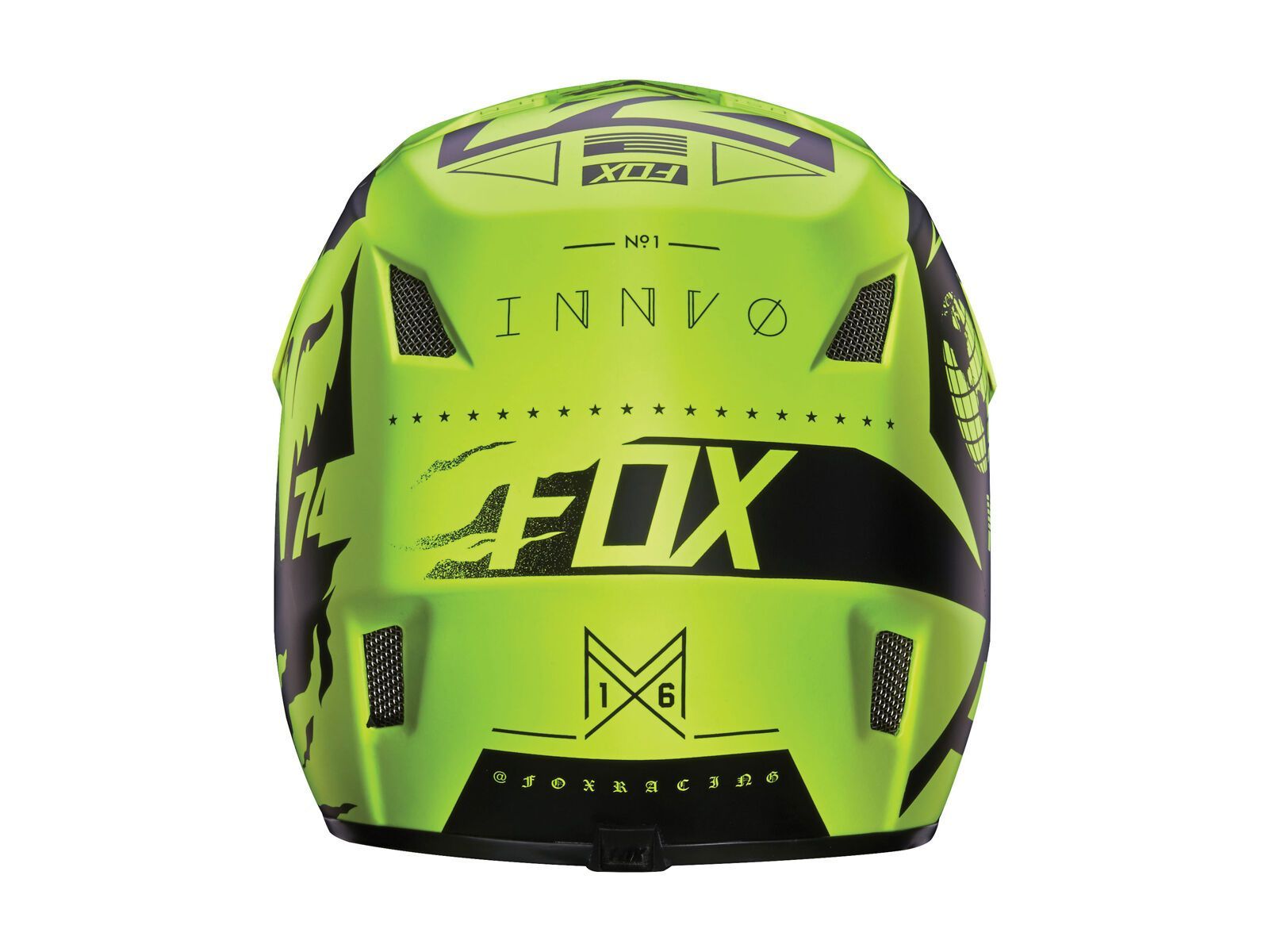 Fox Rampage Comp Helmet, flow yellow - Bild 3