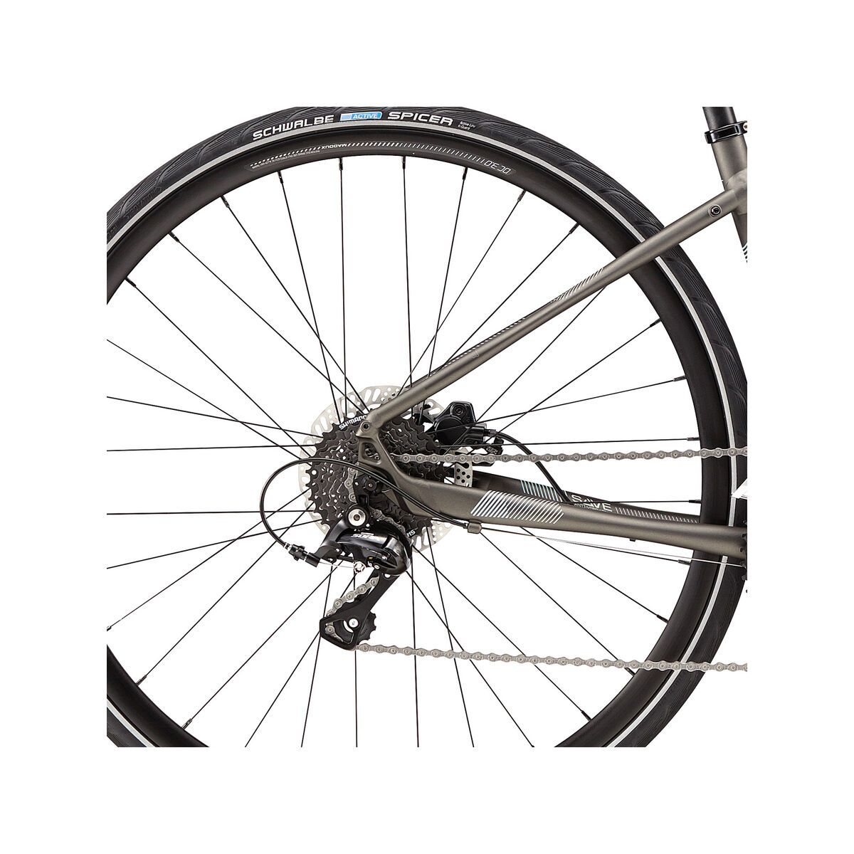 Cannondale Quick 3 Disc Women's, antracite w/ linen and cucumber, reflective detail - ANT - Bild 4