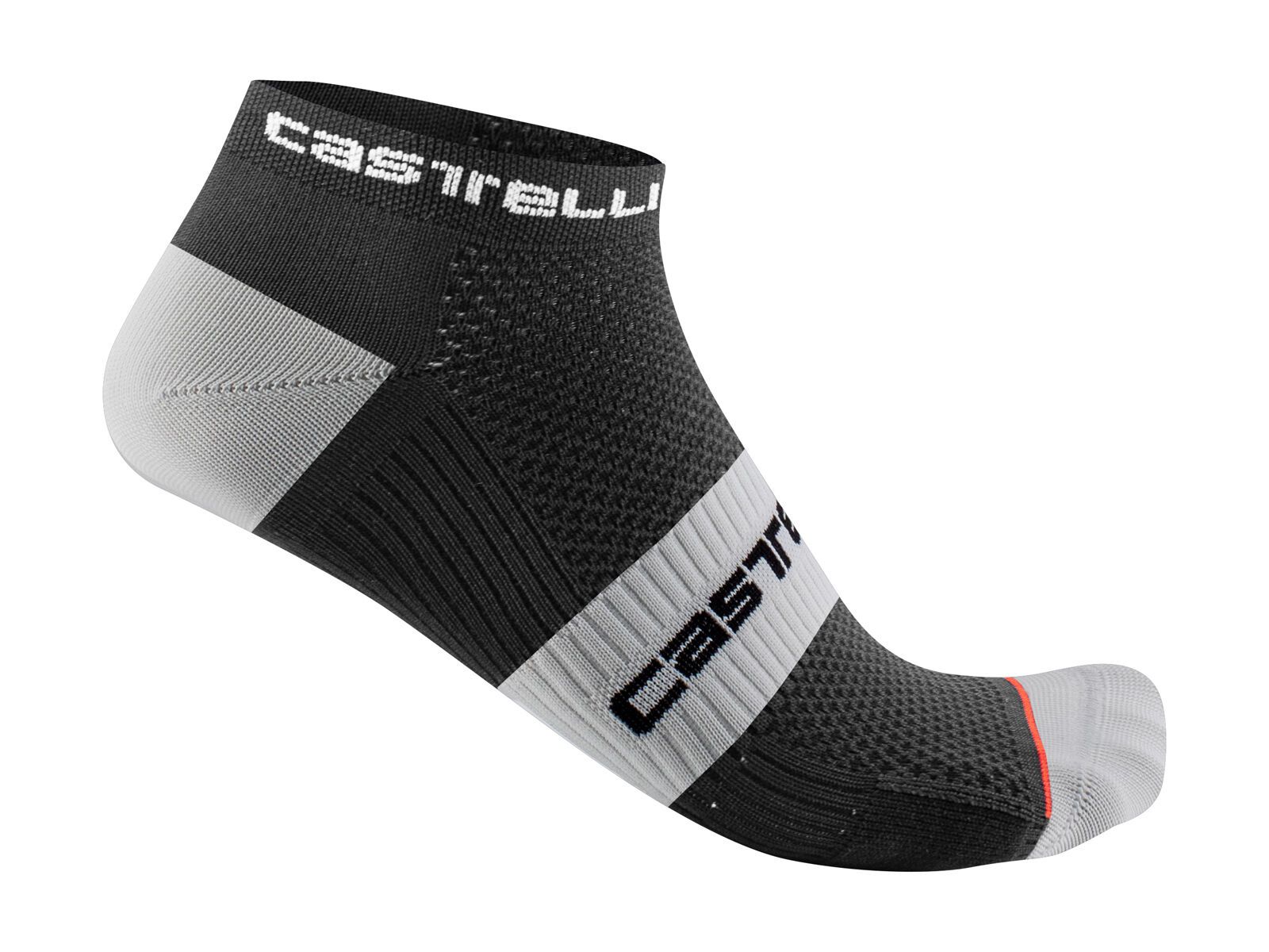 Castelli Lowboy 2 Sock, black white - Bild 1
