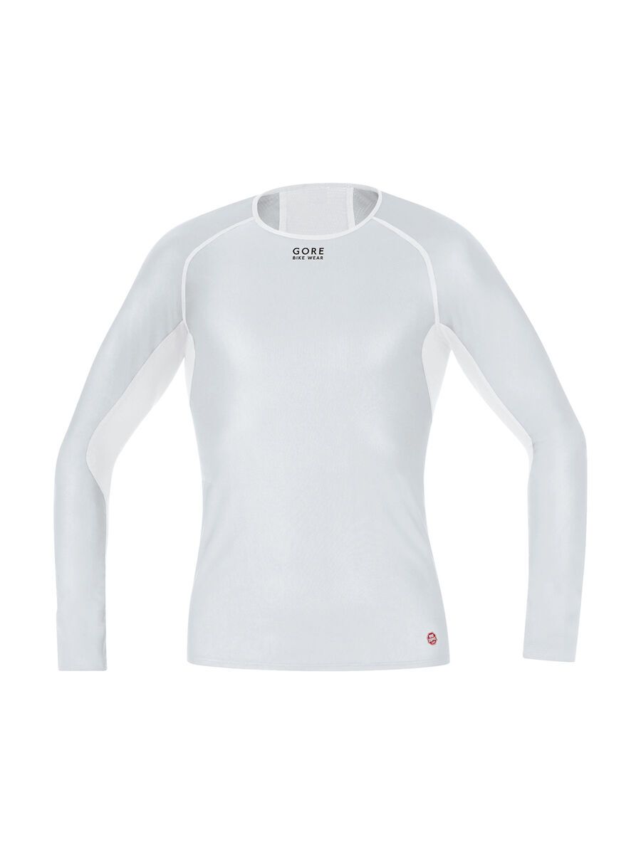 Gore Bike Wear Base Layer Windstopper Shirt Lang, light grey/white - Bild 1