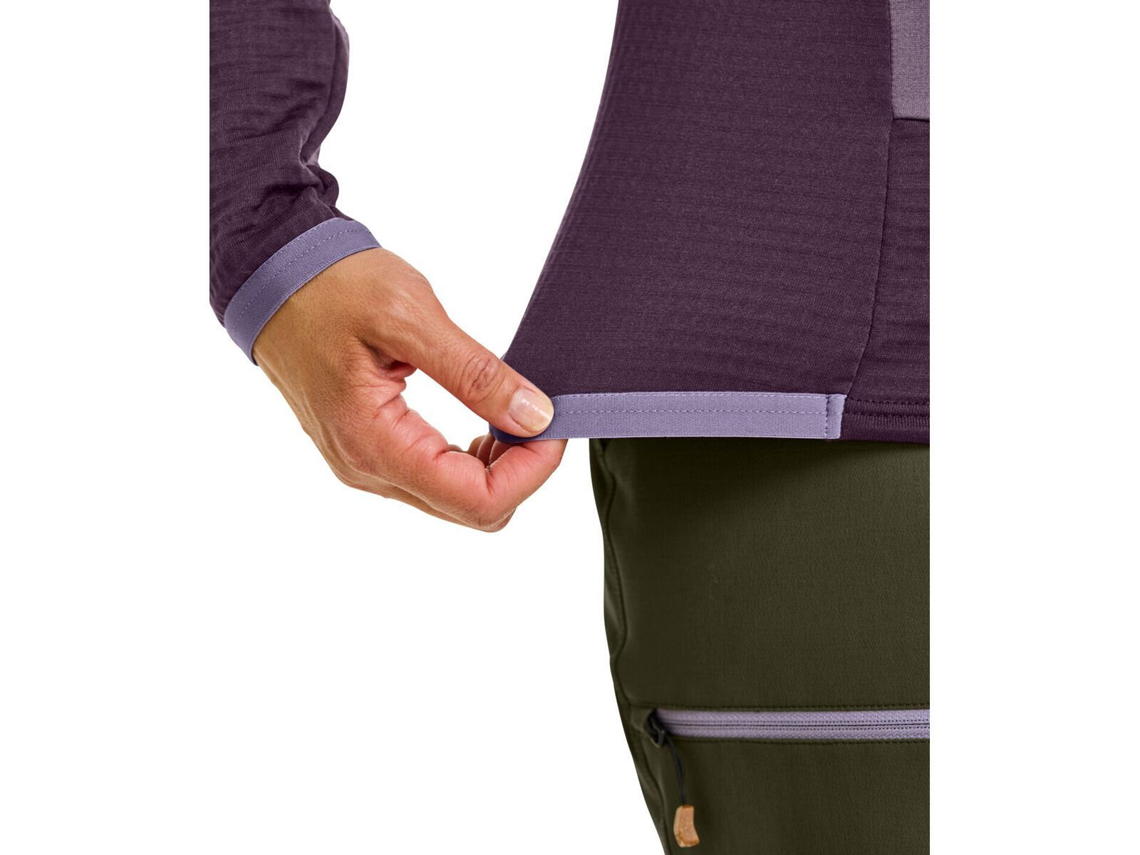 Ortovox Merino Fleece Grid Hoody W, white chalk - Bild 5