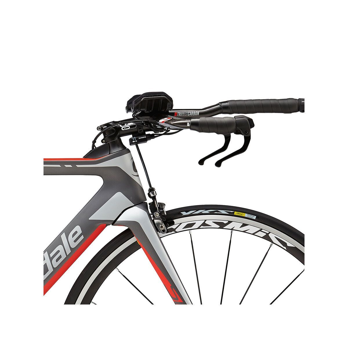 Cannondale Slice Hi-Mod Dura Ace Di2, charcoal grey w/ fine silver and acid red matte - Bild 5