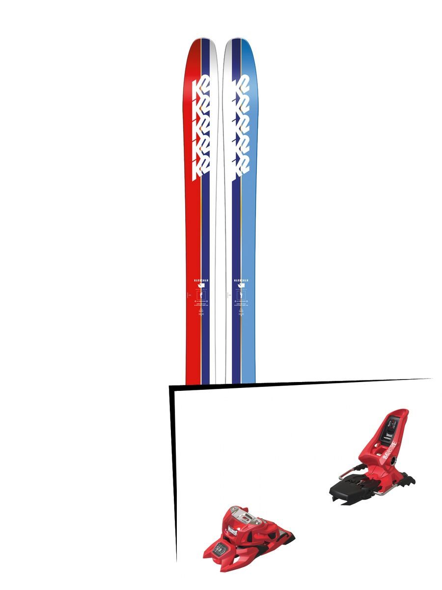 Set: K2 SKI Marksman 2019 + Marker Squire 11 ID red - Bild 1