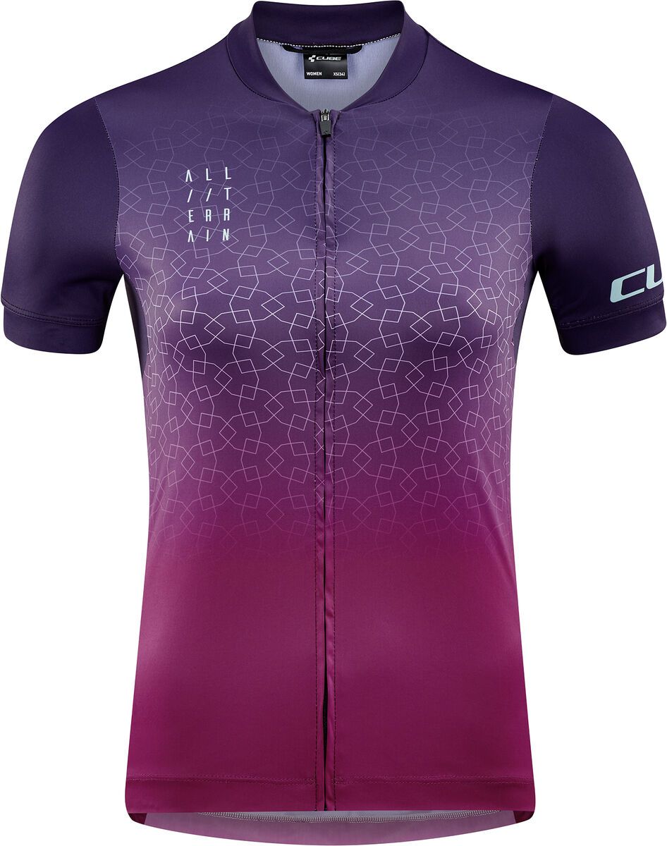Cube ATX WS Trikot Full Zip kurzarm, violet - Bild 1