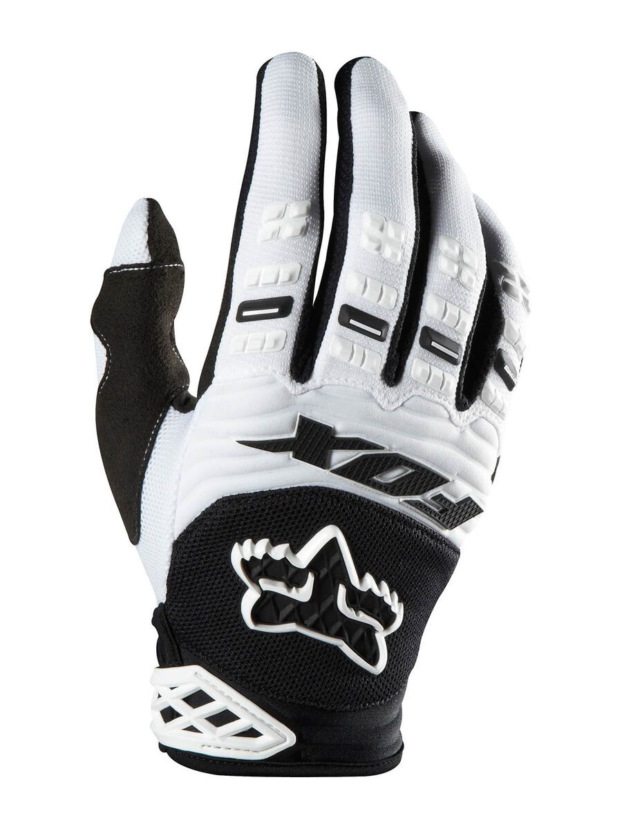 Fox Dirtpaw Race Glove, white - Bild 1