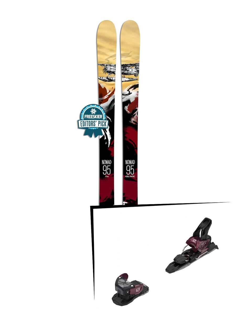 Set: Icelantic Nomad 95 2018 + Salomon Warden MNC 11 fig - Bild 1
