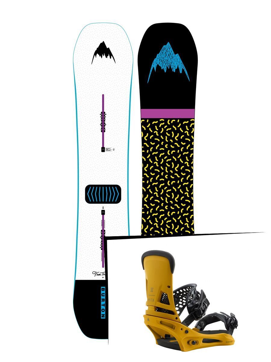 Set: Burton Free Thinker 2019 + Burton Malavita colonel mustard - Bild 1