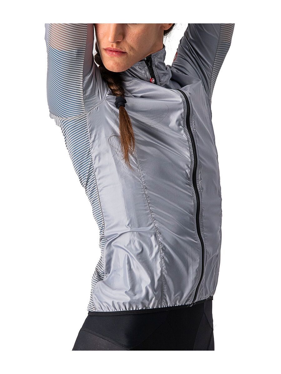 CASTELLI ARIA SHELL JACKET ウィンドブレーカー グレー Castelli Aria Shell Jacket Men - silver grey 870 | BIKE24
