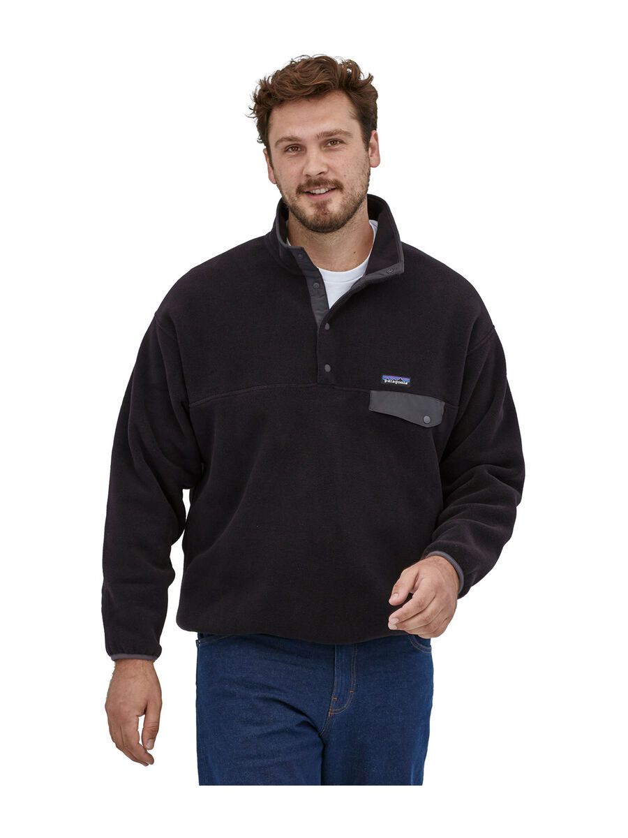 Patagonia Men's Synch Snap-T Pullover, black w/forge grey - Bild 3