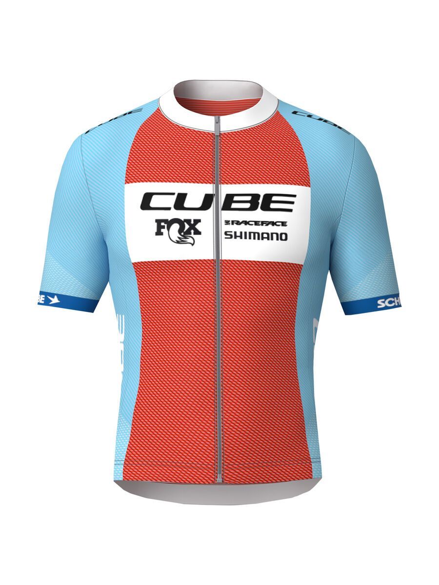 Cube Road/XC Trikot X Factory Racing kurzarm, blue´n´orange - Bild 1