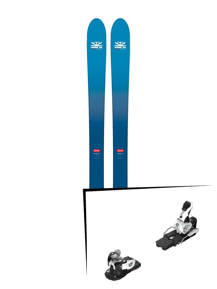 Set: DPS Skis Wailer F106 Foundation 2018 + Salomon Warden MNC 13 white/black - Bild 1