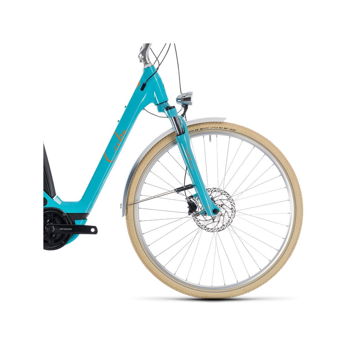 Cube Elly Ride Hybrid 400, aqua´n´orange - Bild 3