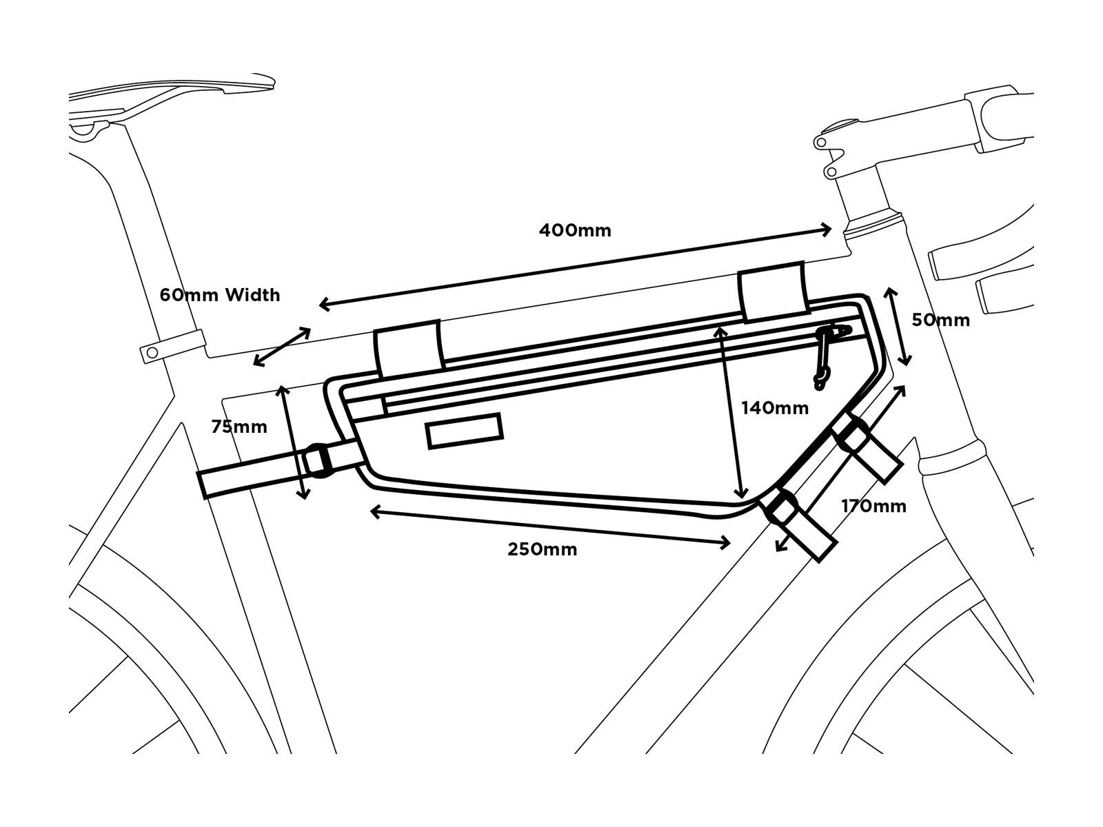 Restrap Frame Bag - 3.5 L, black - Bild 6