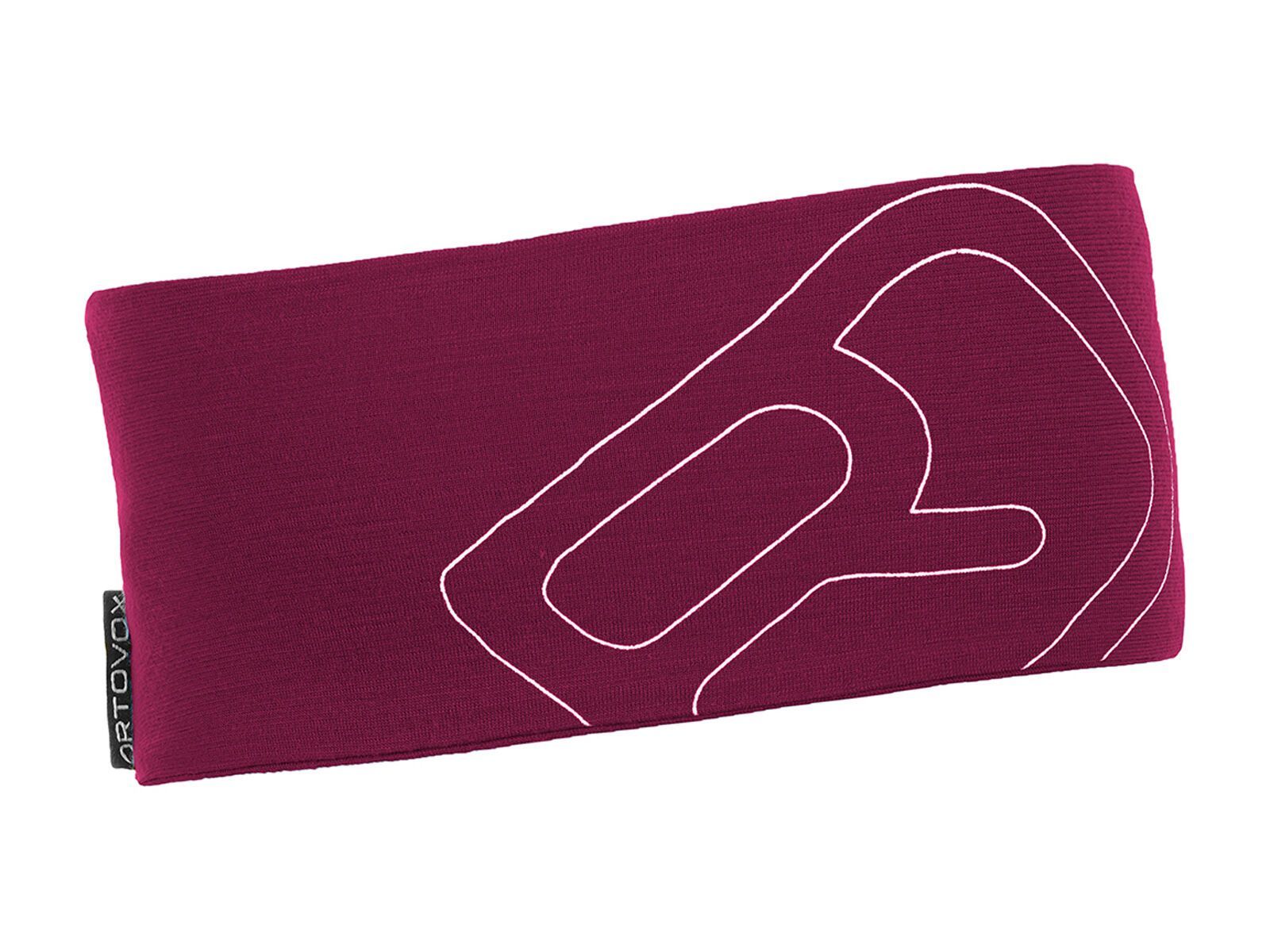 Ortovox Merino Cool Logo Headband, dark very berry - Bild 1