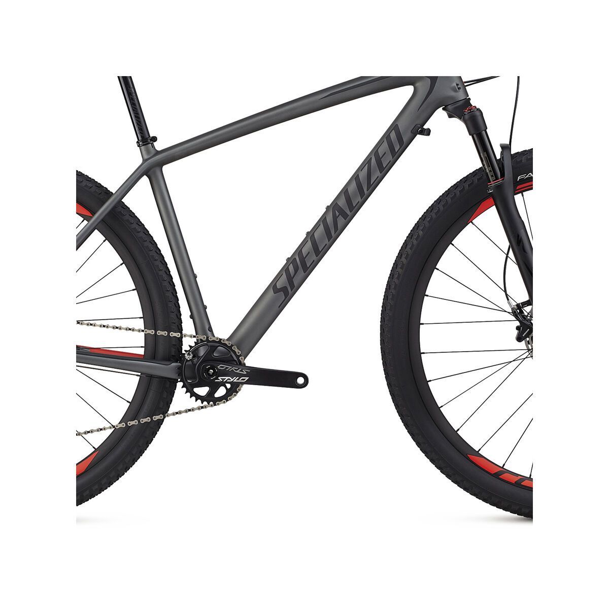 Specialized Epic HT Expert, satin charcoal/black/rocket red - Bild 5