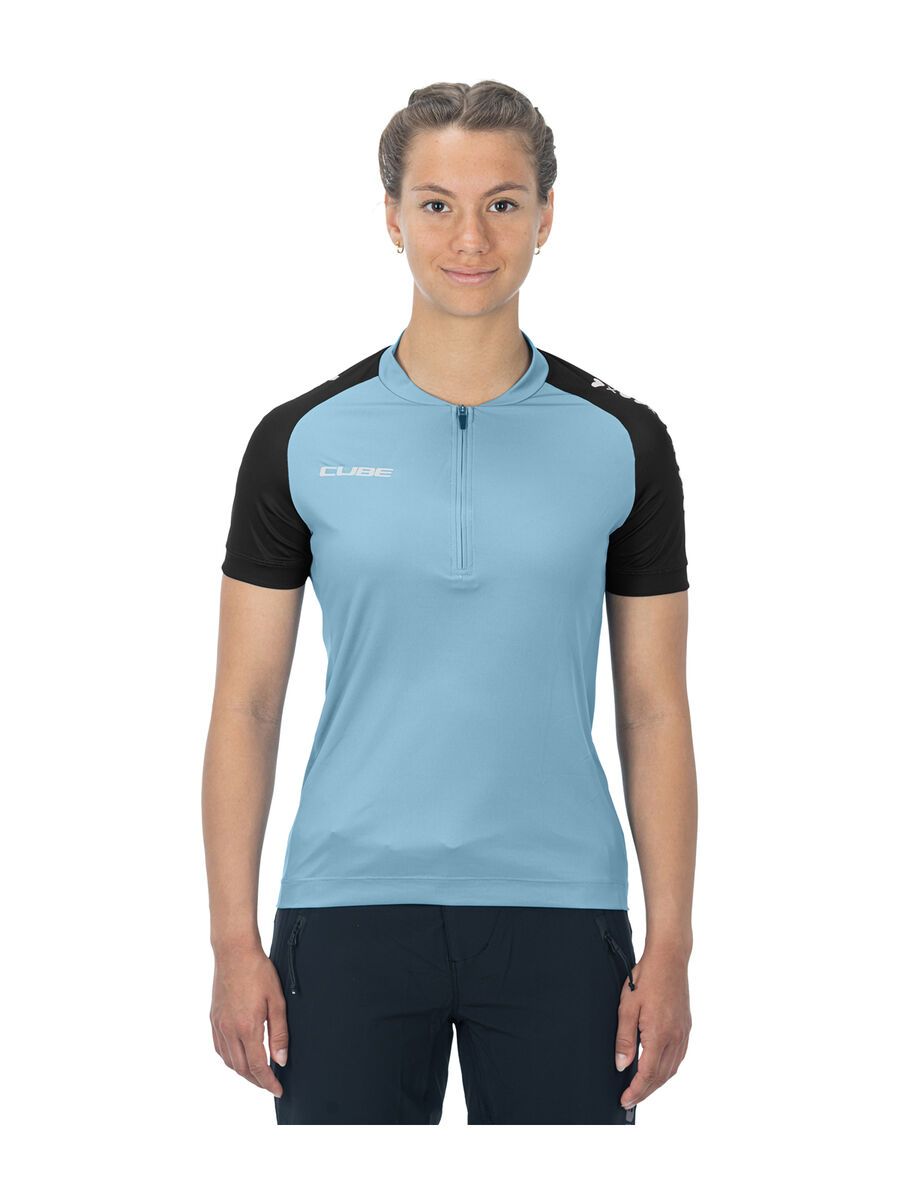 Cube ATX WS Trikot Half Zip CMPT kurzarm, blue - Bild 2