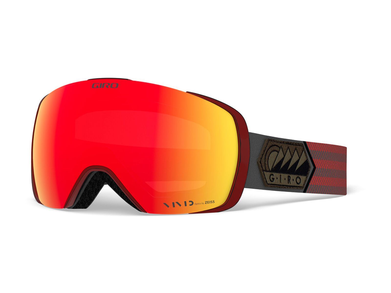 Giro Contact inkl. WS, dark red siera/Lens: vivid ember - Bild 1