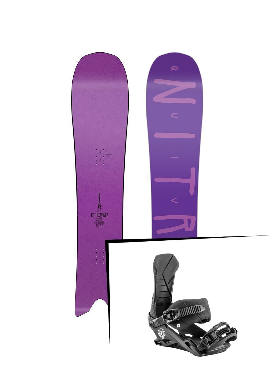 Set: Nitro Quiver Treehugger 2019 + Nitro Team Nitro x drink water - Bild 1