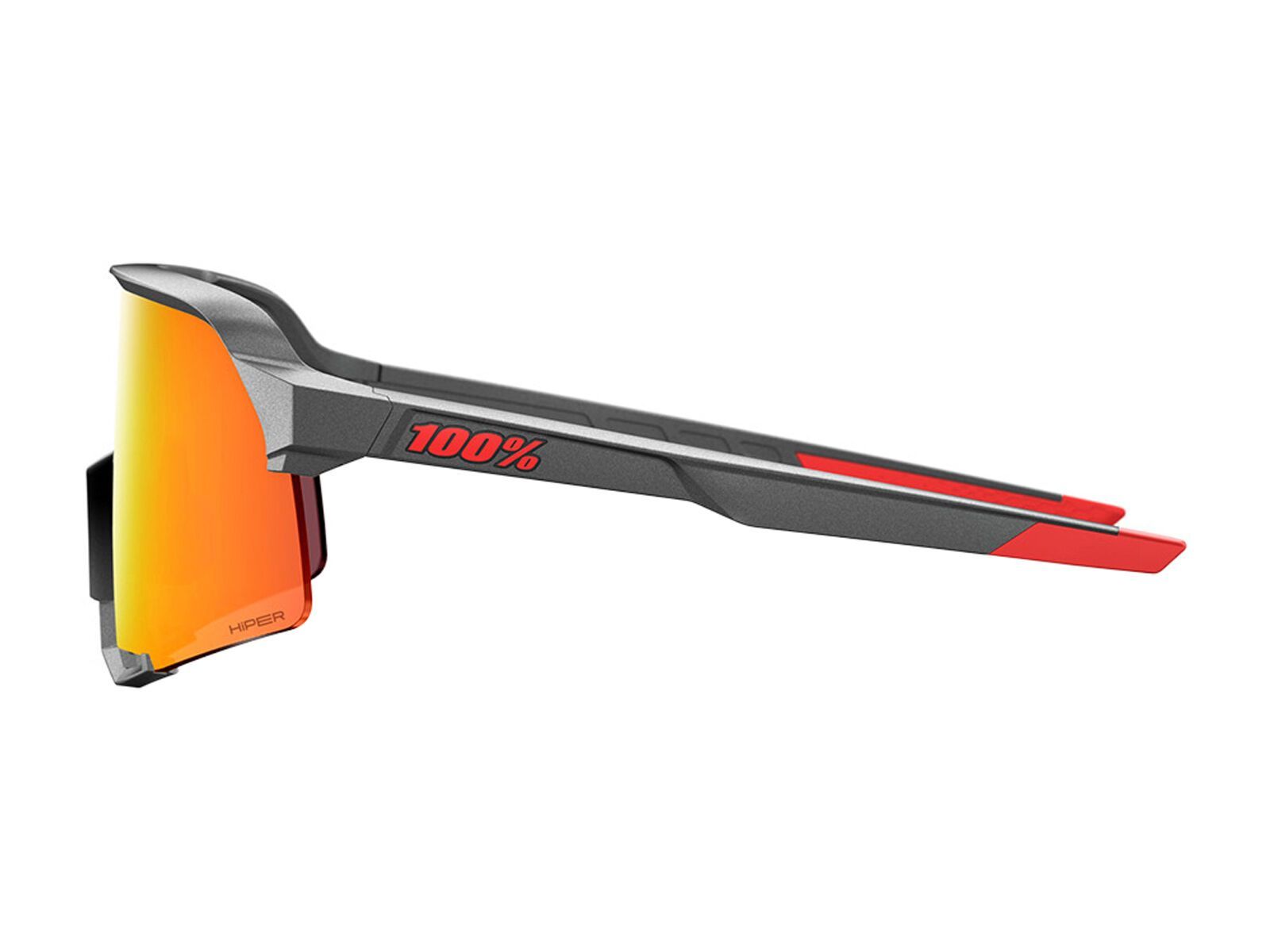 100% S3, HiPER Red Mirror / matte gunmetal - Bild 2