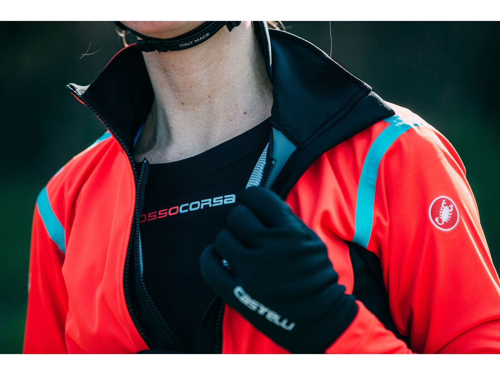 Castelli Alpha RoS 2 W Light Jacket, fiery red/black-celeste - Bild 15