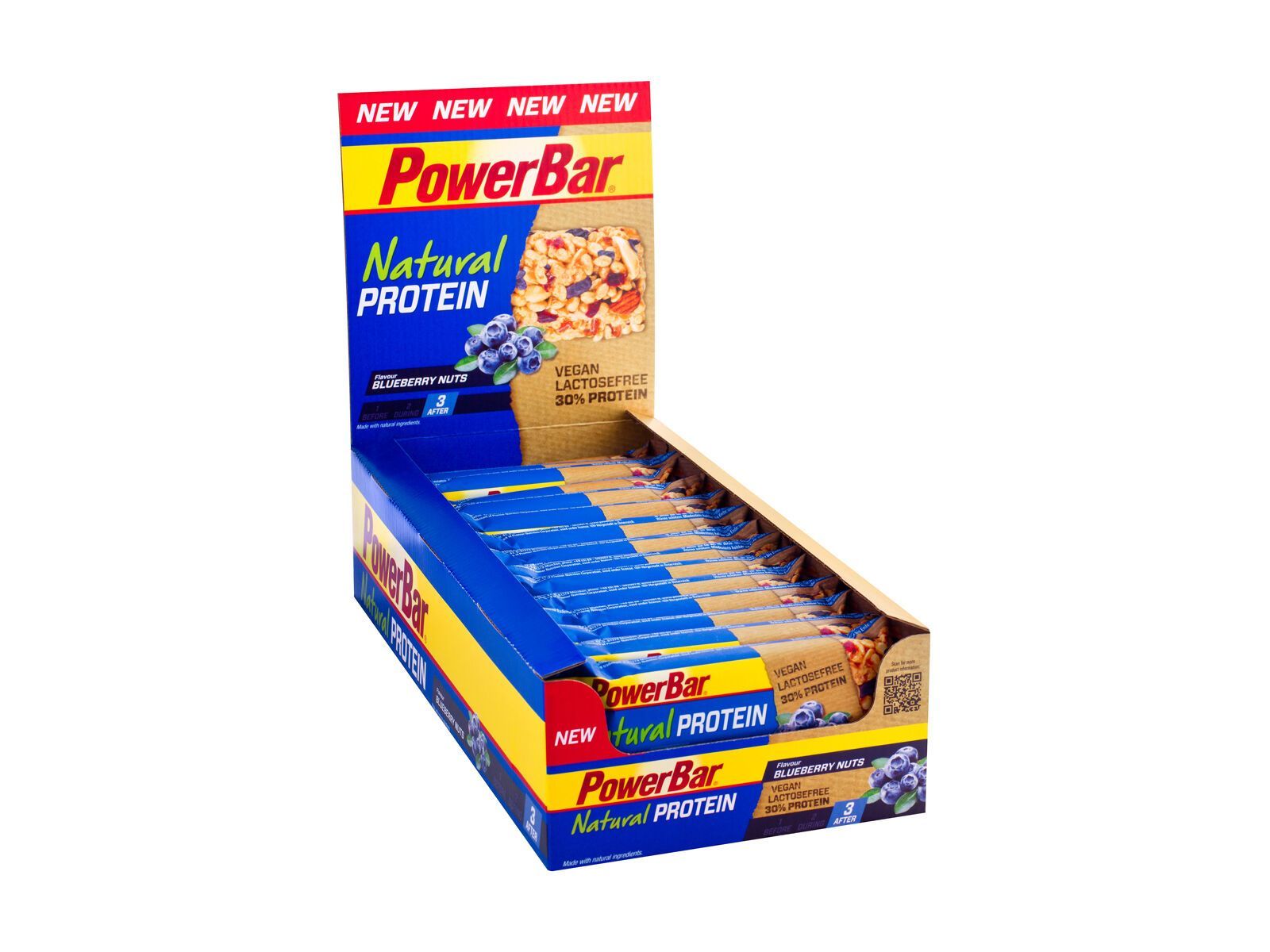 PowerBar Natural Protein (Vegan) - Blueberry Nuts (Box) - Bild 1