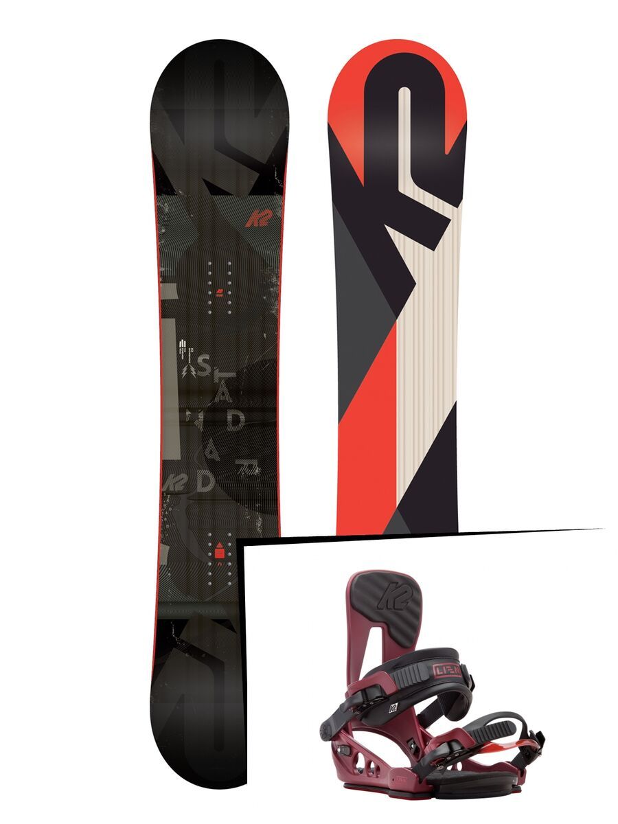 Set: K2 Standard Wide 2018 + K2 Lien AT burgundy - Bild 1