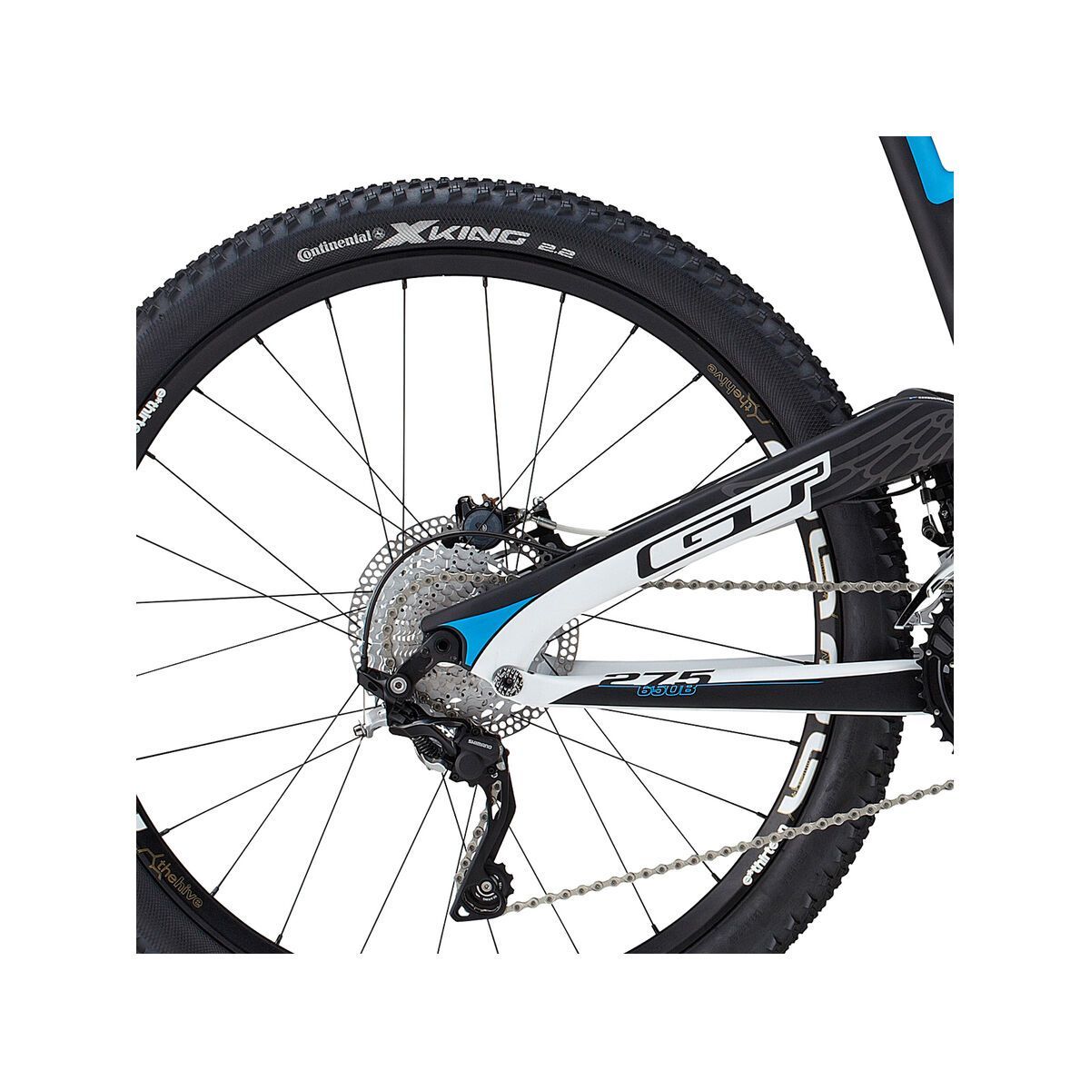 GT Sensor Carbon Pro 27.5, raw/white/blue - Bild 4