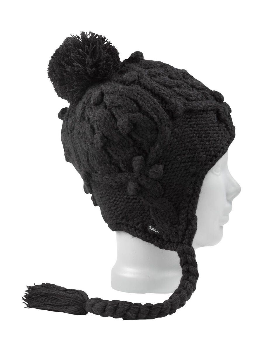 Burton Womens Chloe Earflap Beanie, True Black - Bild 1