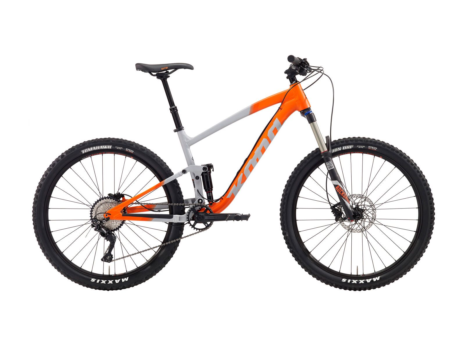 Kona Hei Hei Trail, matt gray & hot orange w/ gray, black, & hot orange decals - Bild 1