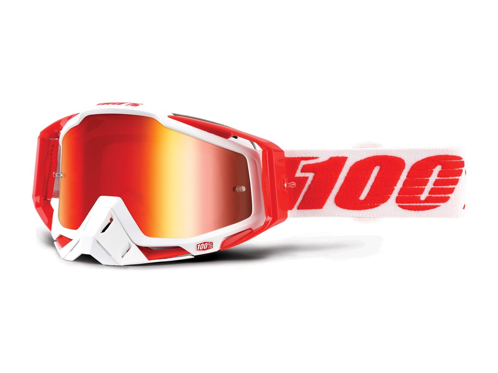 100% Racecraft inkl. Wechselscheibe, bilal/Lens: mirror red, clear - Bild 1