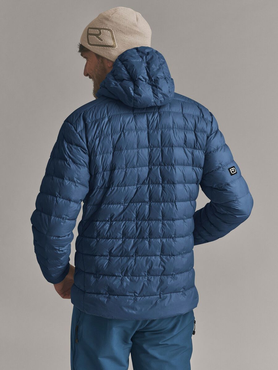 Ortovox DownWool 180 Hooded Jacket M, blue nunatak - Bild 6