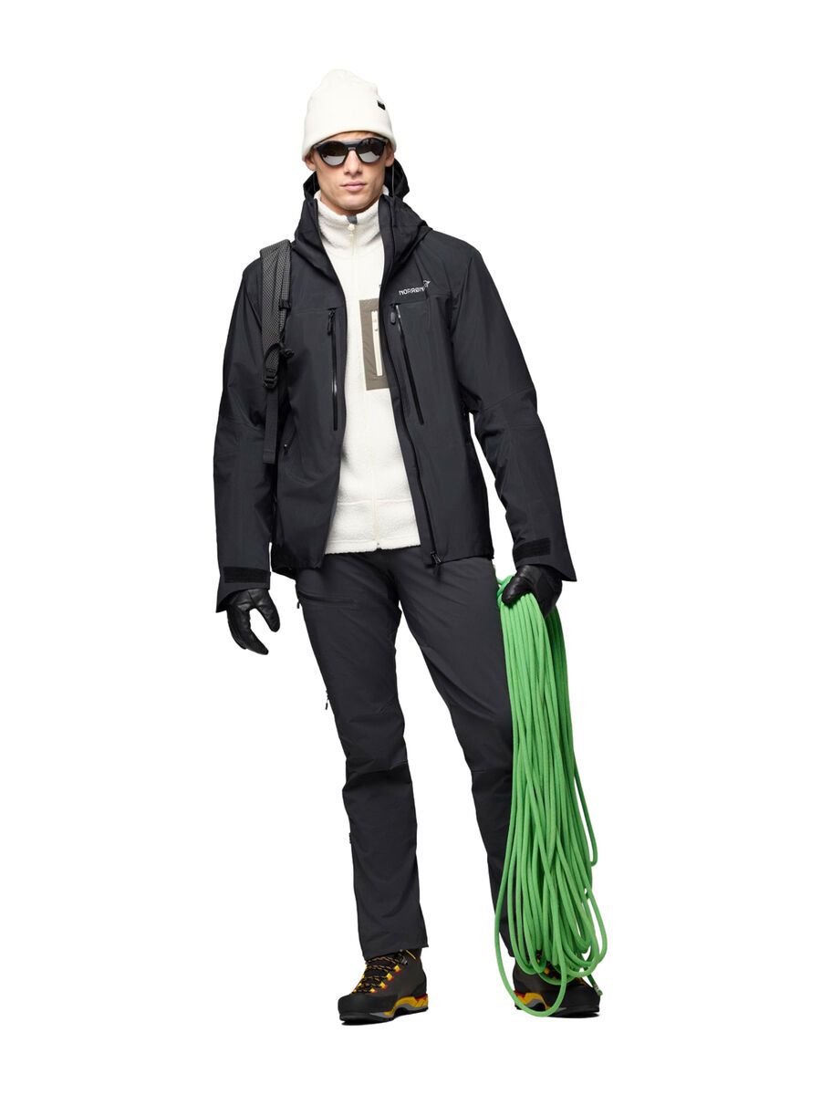 Norrona trollveggen Gore-Tex Pro light Jacket M's, caviar black - Bild 6