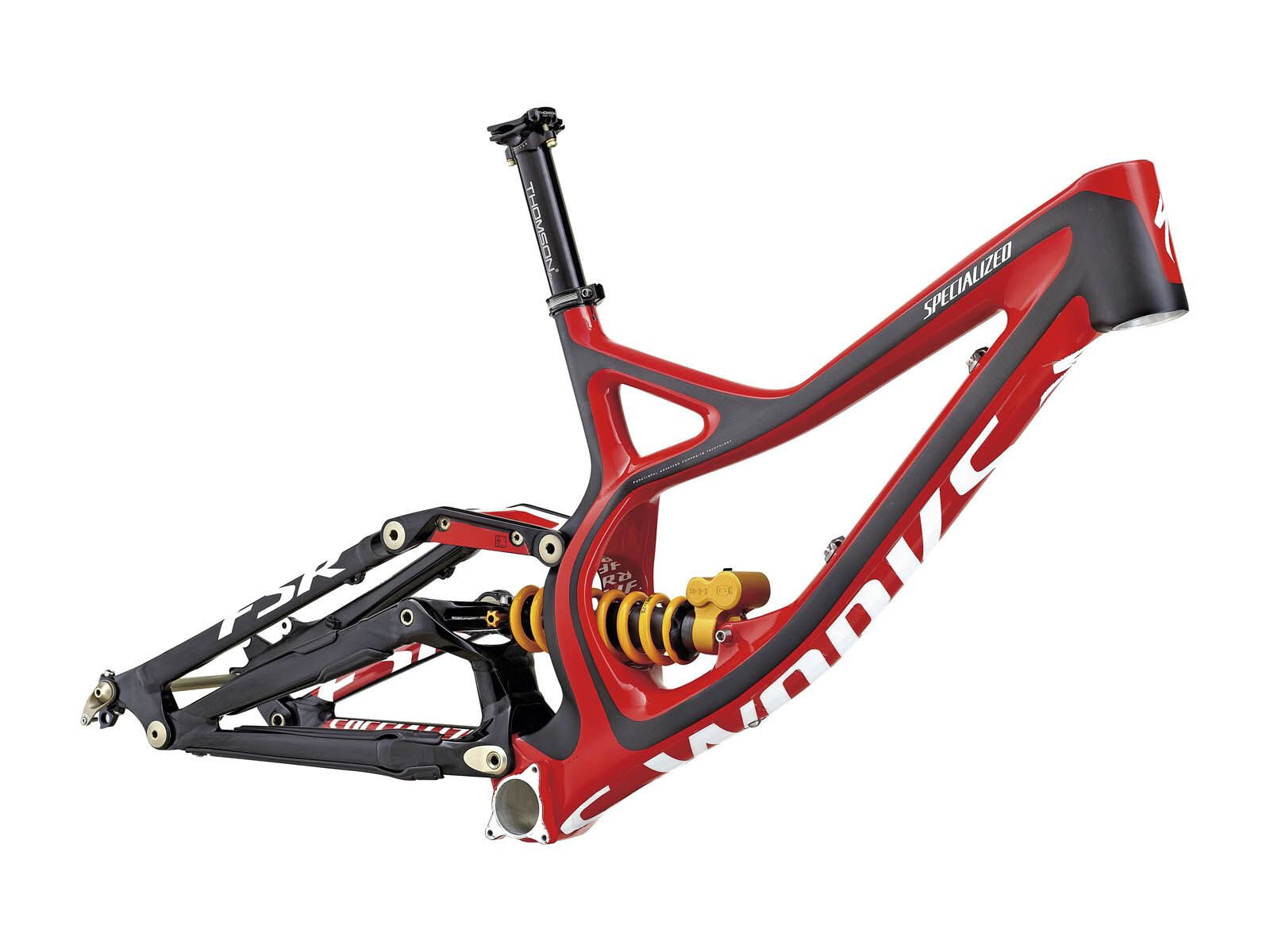 Specialized S-Works Demo 8 FSR Carbon Frame, Carbon/Red/White - Bild 1