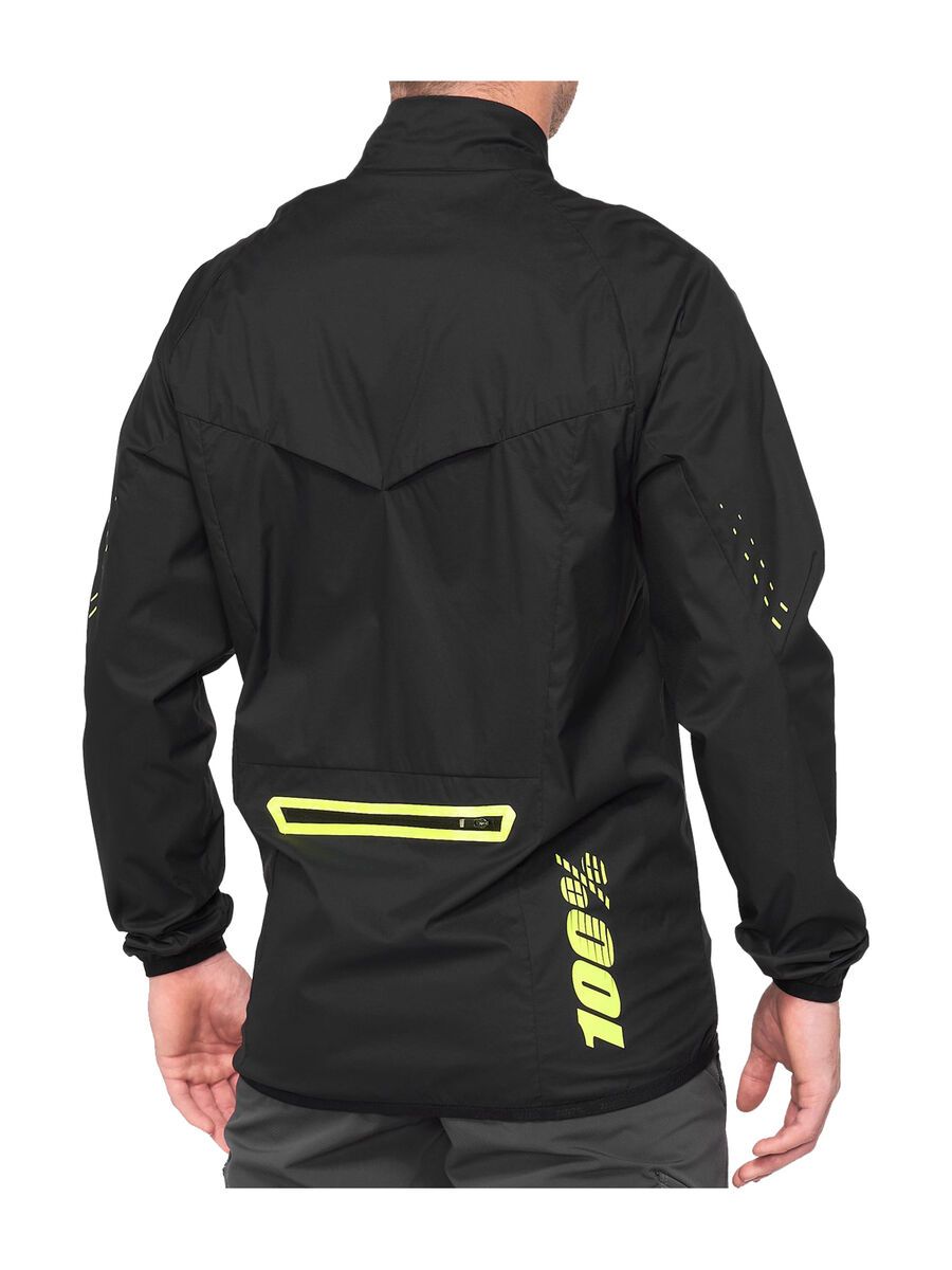 100% Corridor Stretch Windbreaker, black/yellow - Bild 2