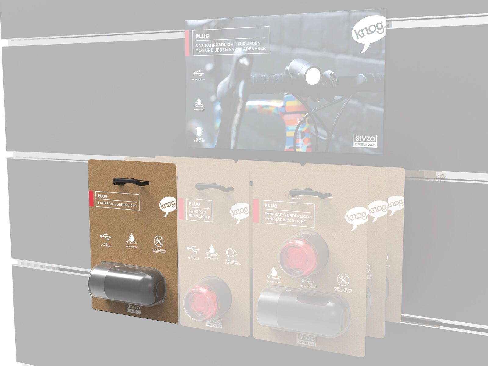 Knog Plug Front, black - Bild 2