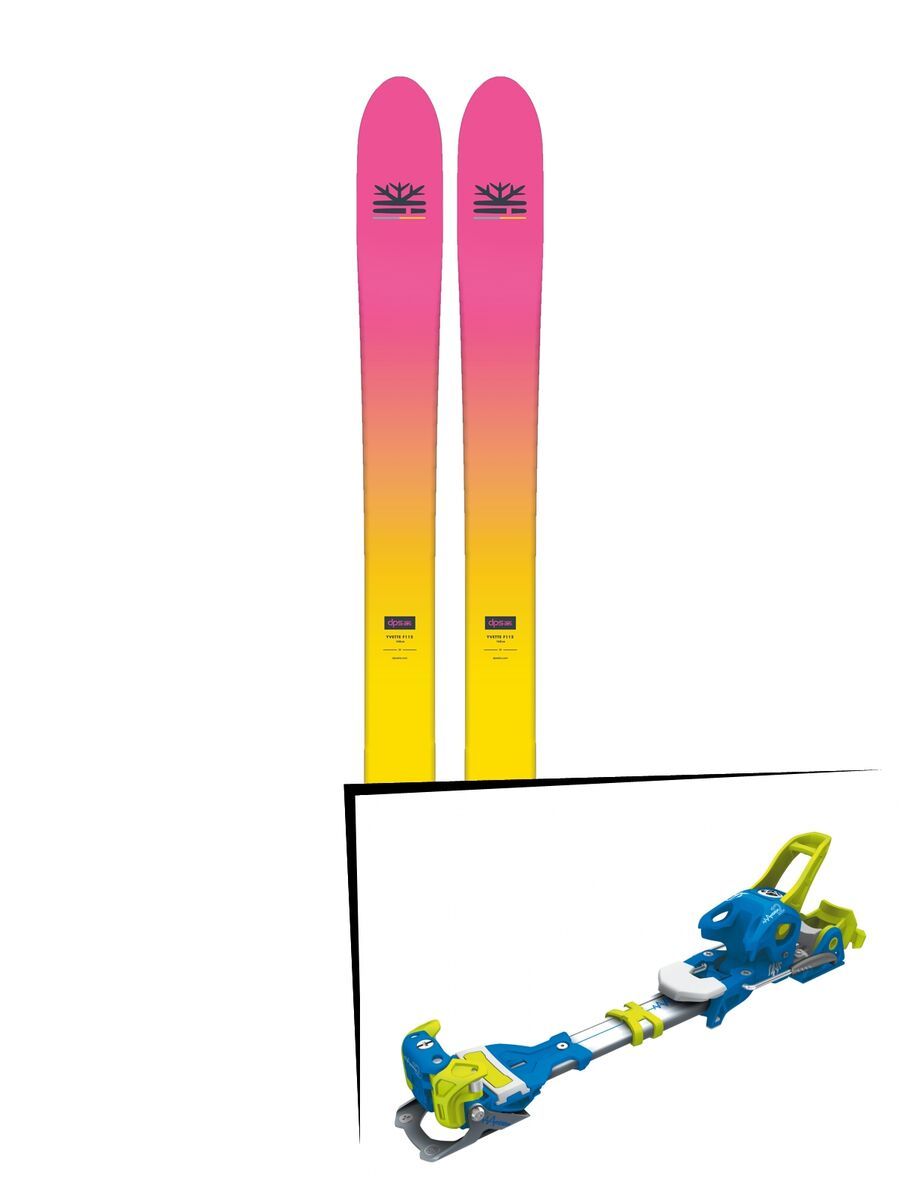 Set: DPS Skis Yvette 112 RP2 Foundation 2018 + Tyrolia Ambition 12 soldi blue yellow - Bild 1
