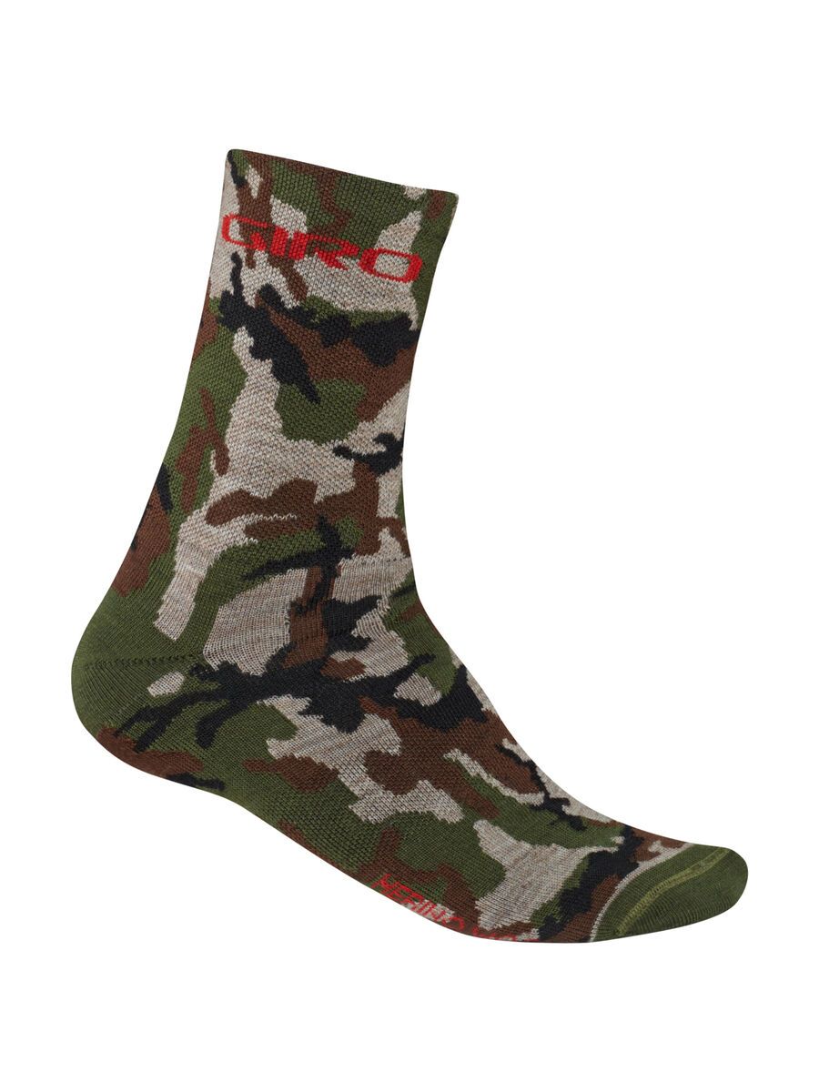 Giro Merino Seasonal, camo/glowing red - Bild 1