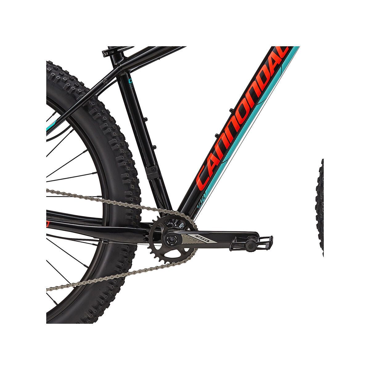 Cannondale Cujo 1, jet black w/ turquoise and acid red, gloss - BLU - Bild 3