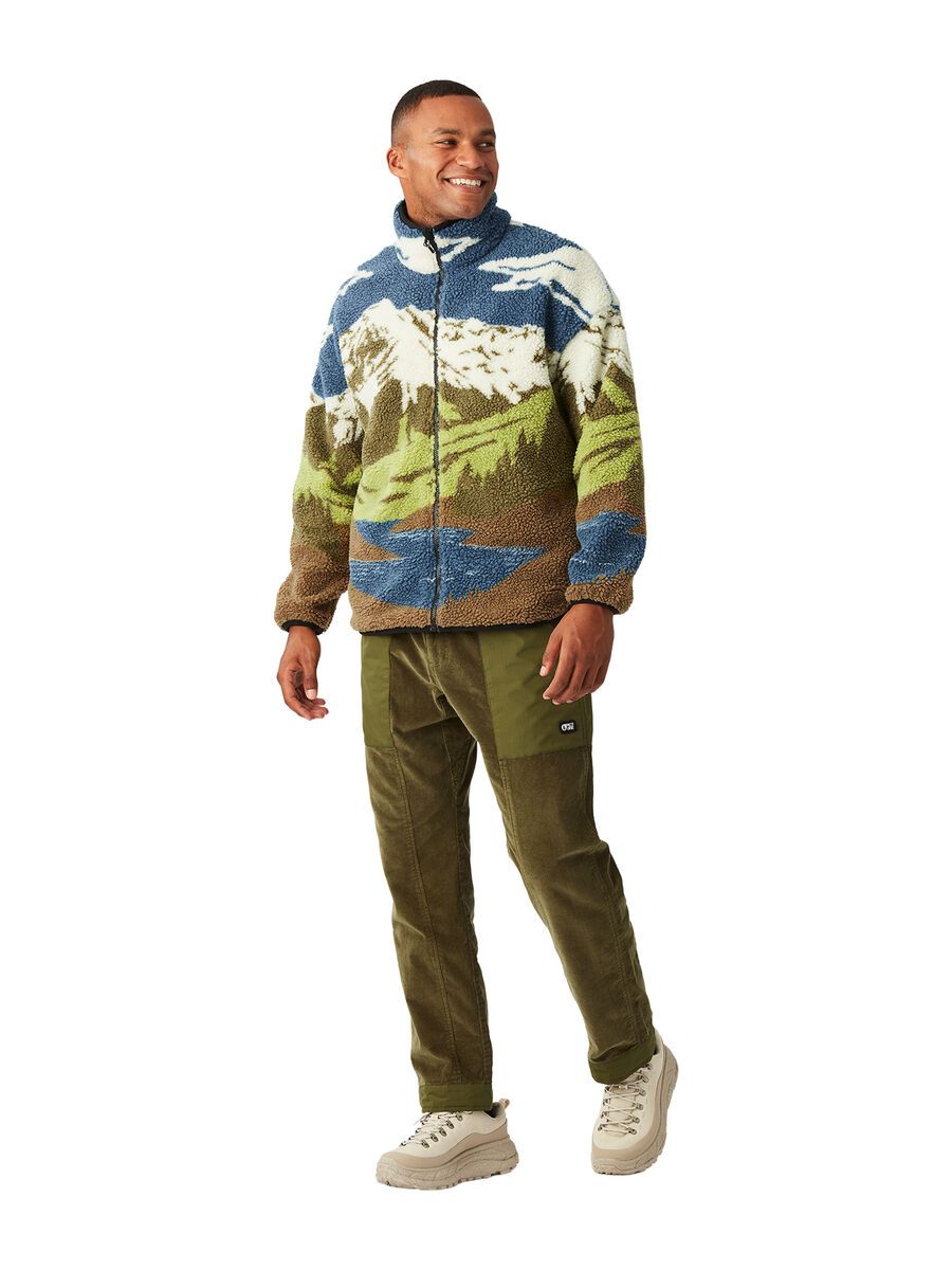 Picture Hafdals Zip Fleece, cloudy landsc sherpa m - Bild 6