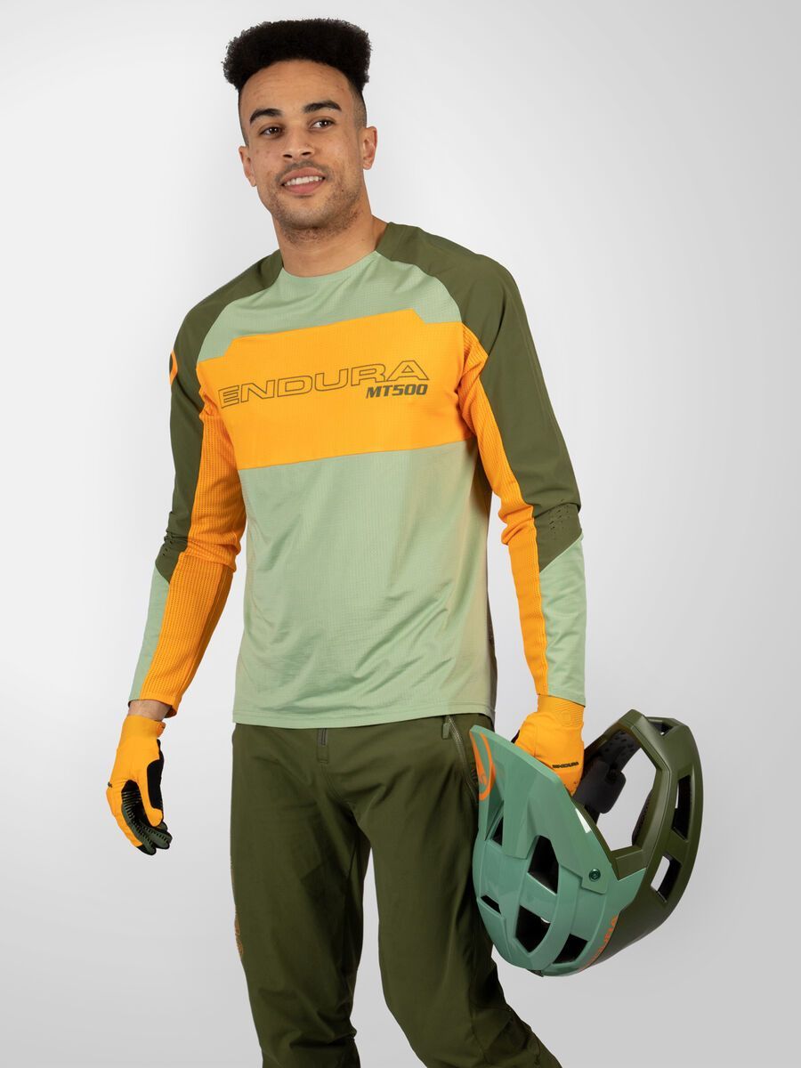Endura MT500 Burner Lite Trikot (langarm), mandarine - Bild 4