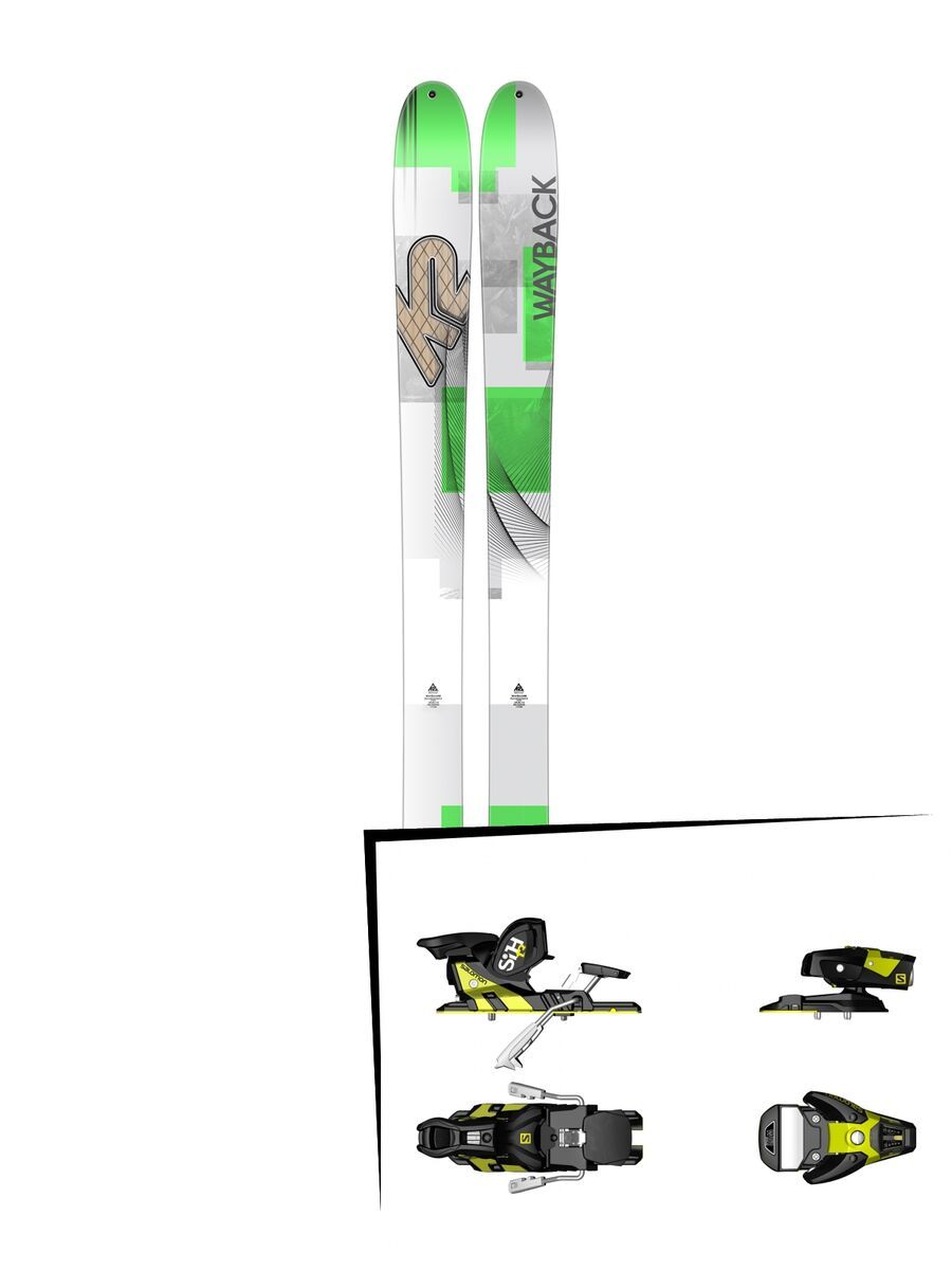 K2 SKI Set: Wayback 96 2016 + Salomon STH2 WTR 13 - Bild 1