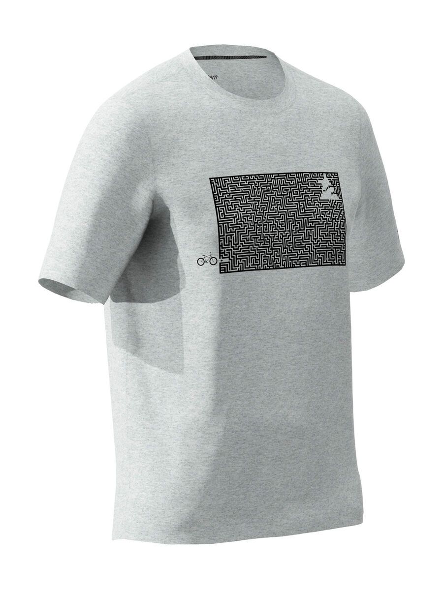 Zimtstern Shiningz Tee Men, glacier grey melange - Bild 3