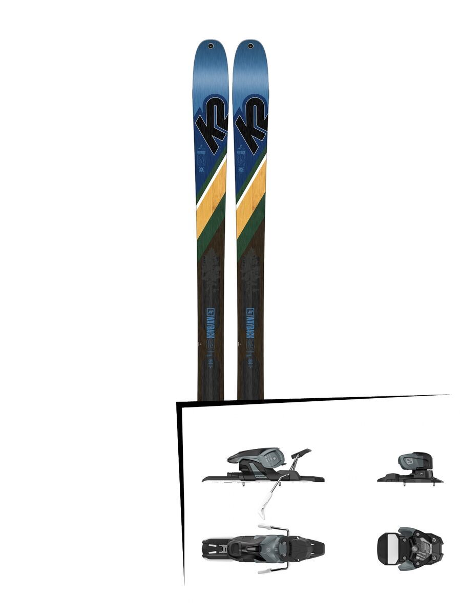 Set: K2 SKI Wayback 84 2019 + Salomon Warden 11 dark grey/black - Bild 1