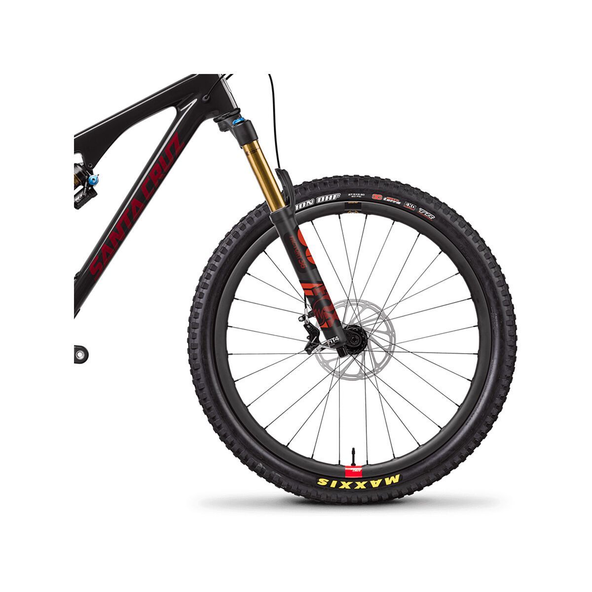 Santa Cruz Bronson CC XX1 Reserve, gloss carbon and sriracha - Bild 3