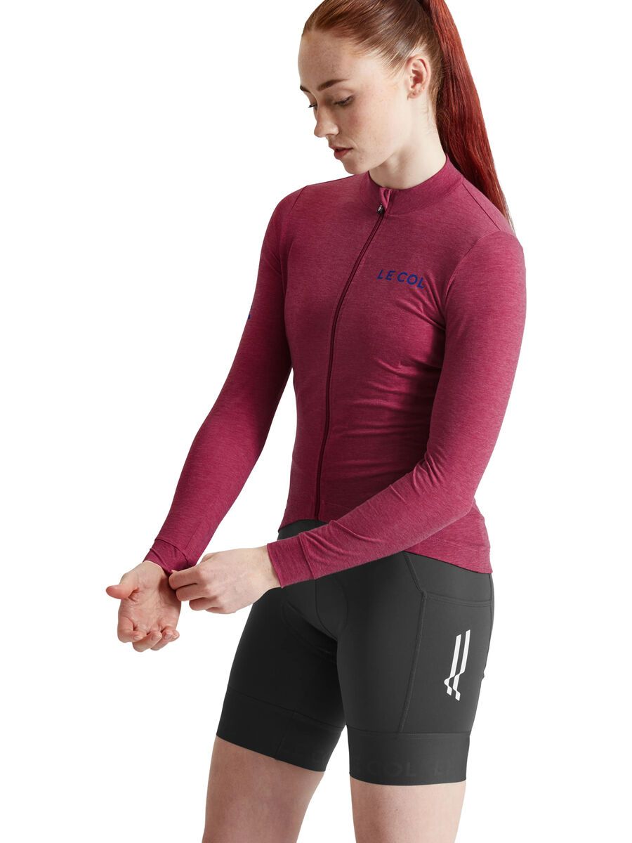 Le Col Womens ARC Merino Long Sleeve Jersey, grape - Bild 3