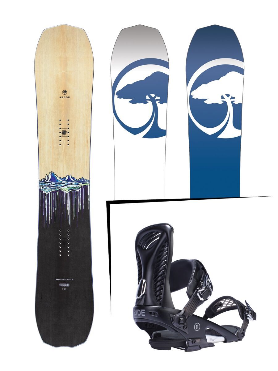 Set: Arbor Iguchi Pro Rocker 2017 + Ride Capo (1770112S) - Bild 1