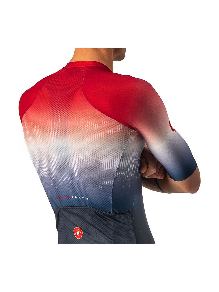 Castelli Aero Race 6.0 Jersey, savile blue/pro red - Bild 5