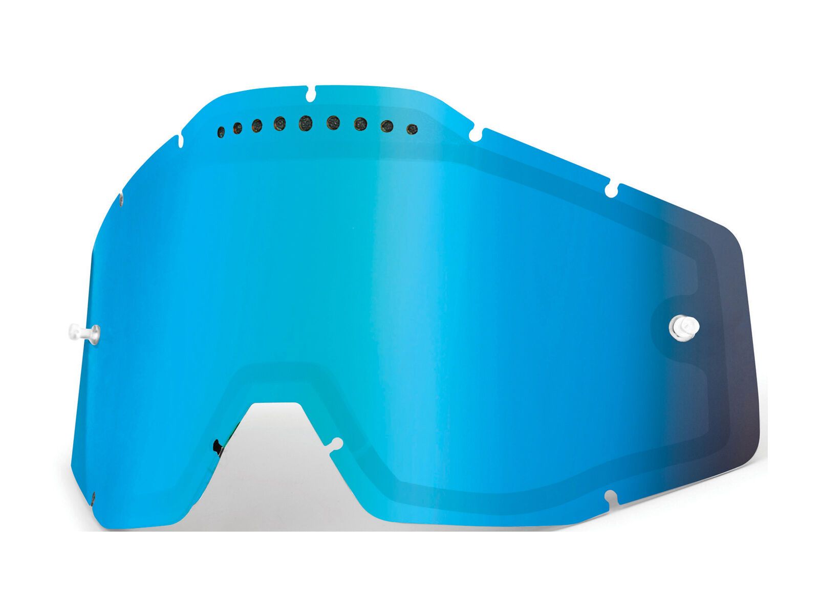 100% Racecraft/Accuri/Strata Vented Dual Replacement Lens, mirror blue - Bild 1